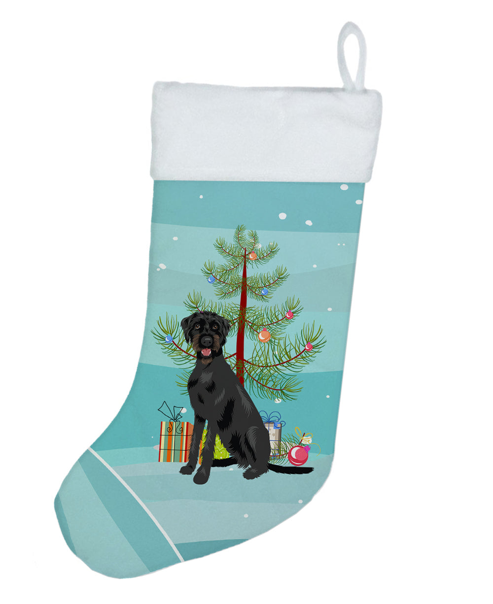 Doodle Black and Tan Christmas Christmas Stocking  the-store.com.