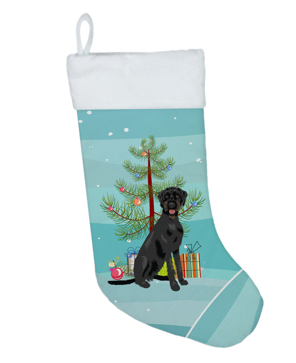 Doodle Black and Tan Christmas Christmas Stocking  the-store.com.