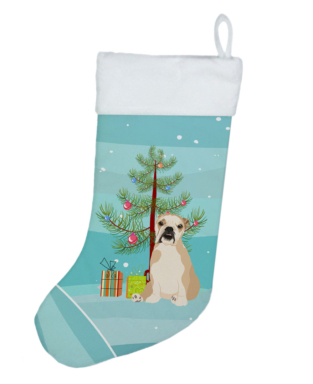 English Bulldog Fawn Puppy Christmas Christmas Stocking  the-store.com.