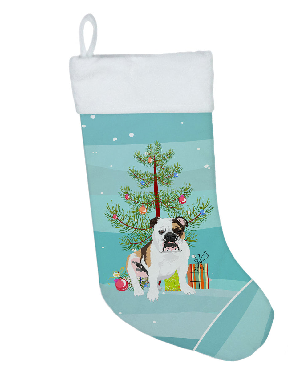 English Bulldog Tricolor #3 Christmas Christmas Stocking  the-store.com.