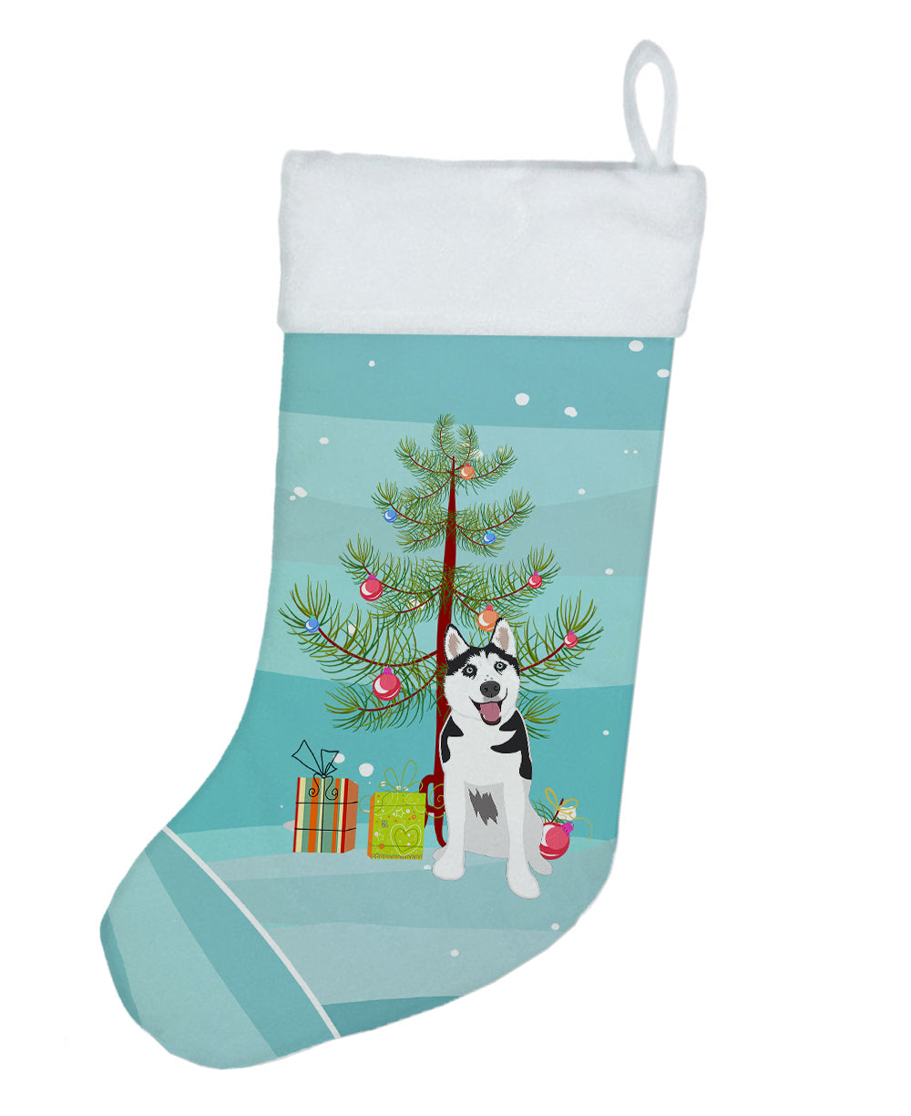 Siberian Husky Black and White #2 Christmas Christmas Stocking  the-store.com.