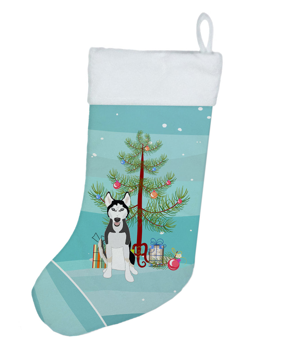 Siberian Husky Black and White #3 Christmas Christmas Stocking  the-store.com.