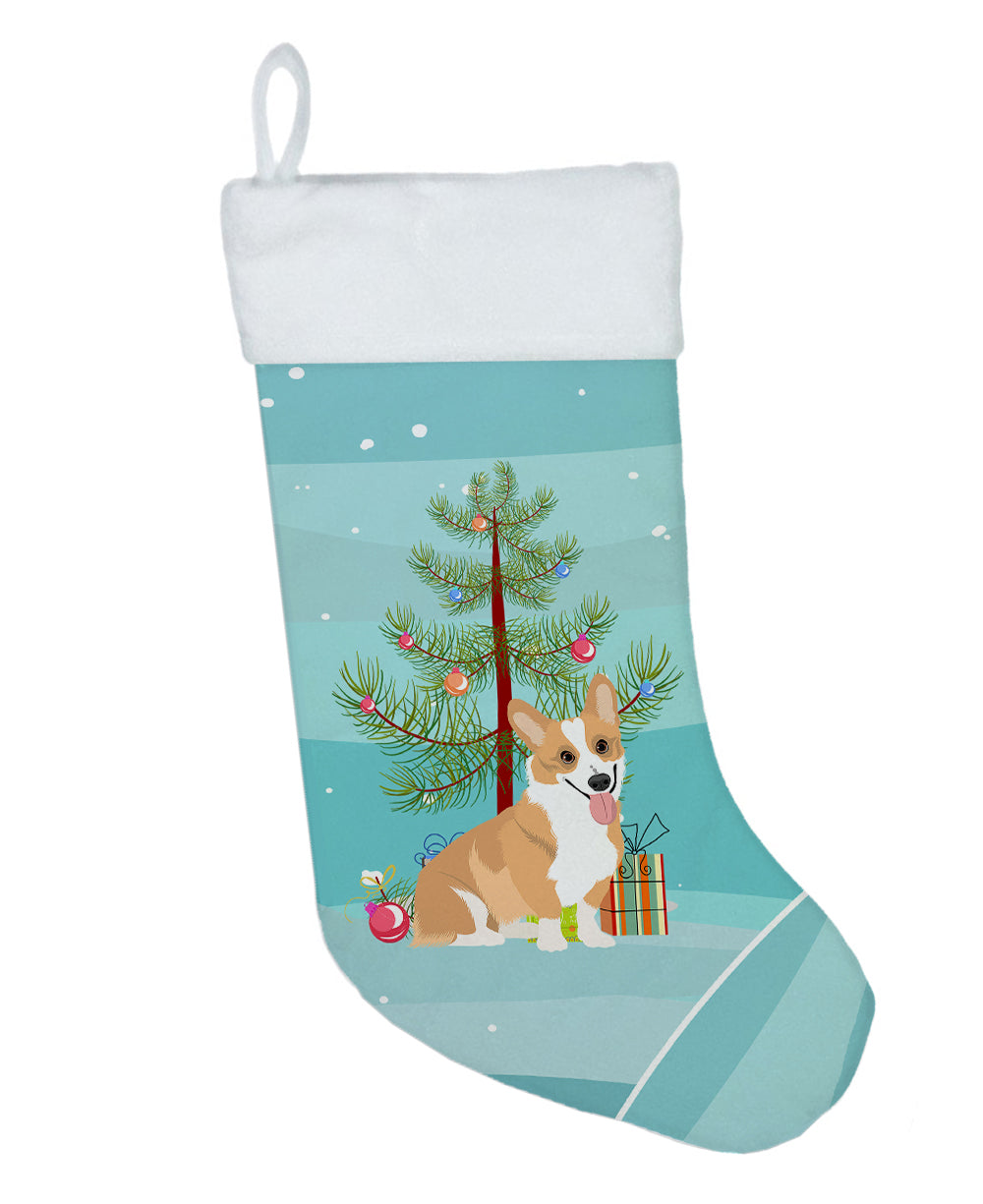 Pembroke Corgi Red and White Christmas Christmas Stocking  the-store.com.