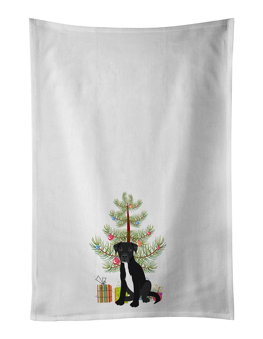 Buy this Pit Bull Black #1 Christmas White Kitchen Towel Set of 2