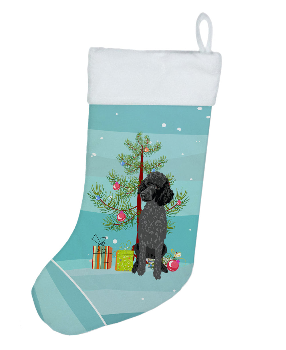 Poodle Standard Black Christmas Christmas Stocking  the-store.com.