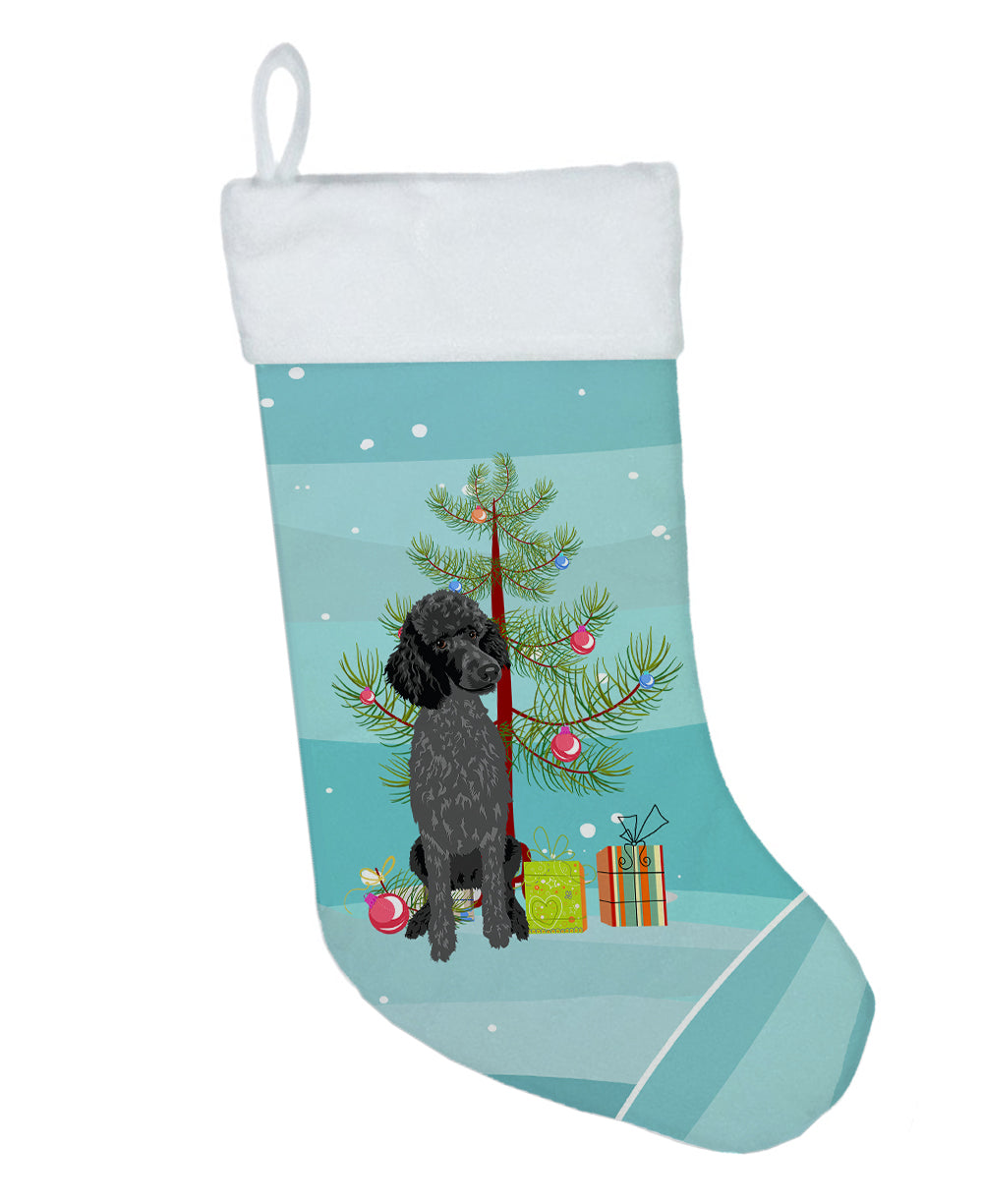 Poodle Standard Black Christmas Christmas Stocking  the-store.com.