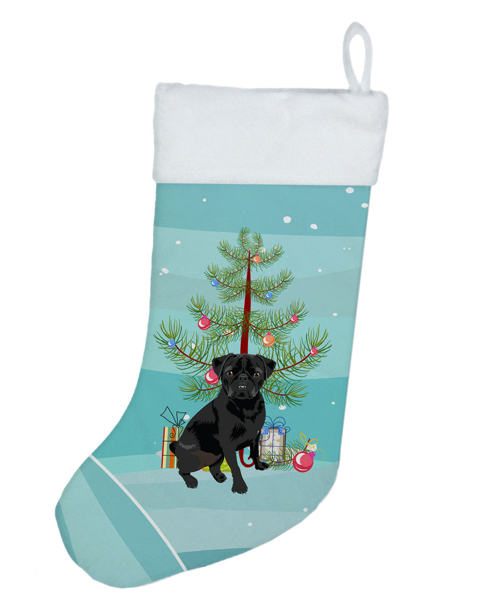 Pug Black #2 Christmas Christmas Stocking  the-store.com.