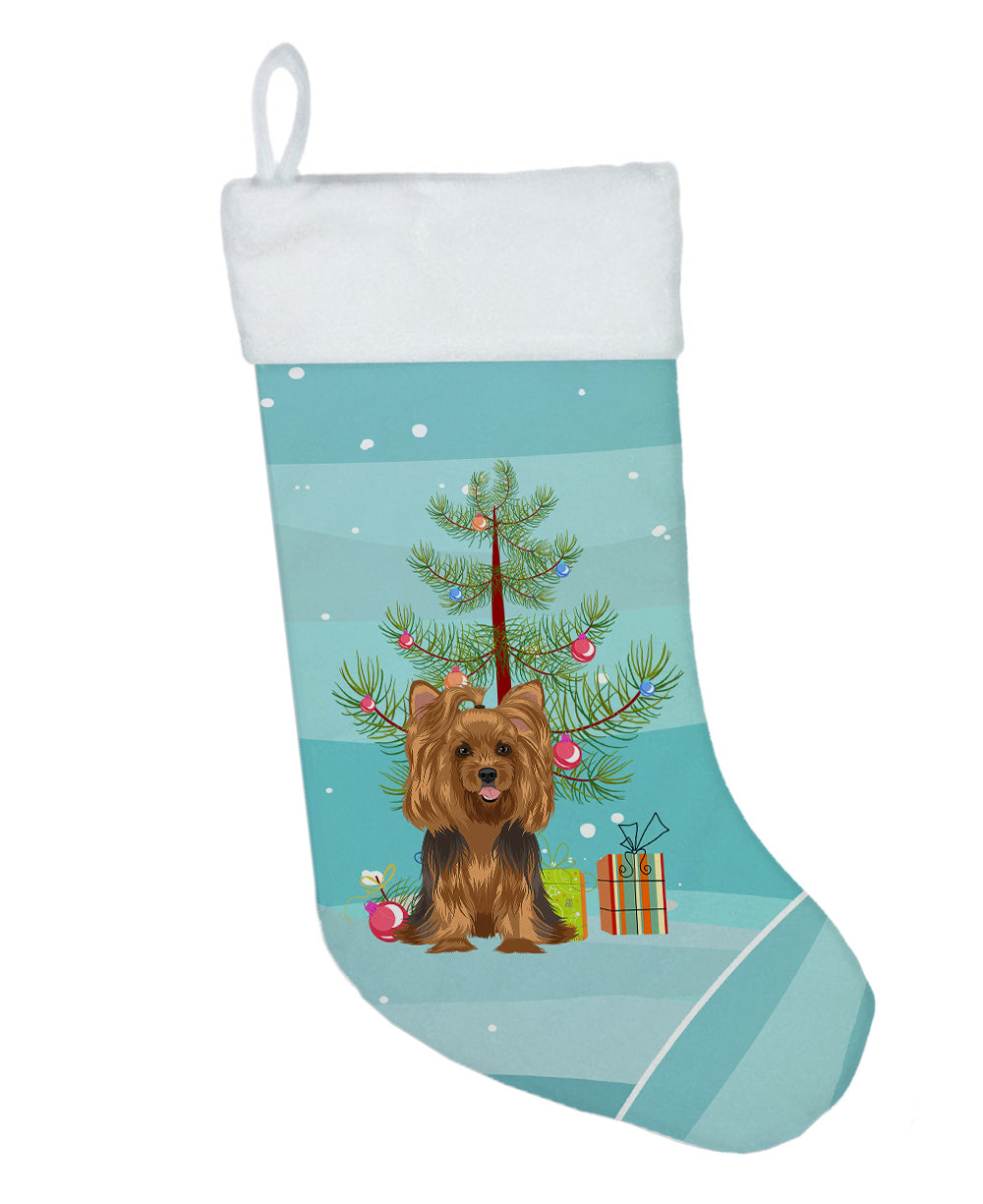 Yorkie Black and Gold #1 Christmas Christmas Stocking  the-store.com.