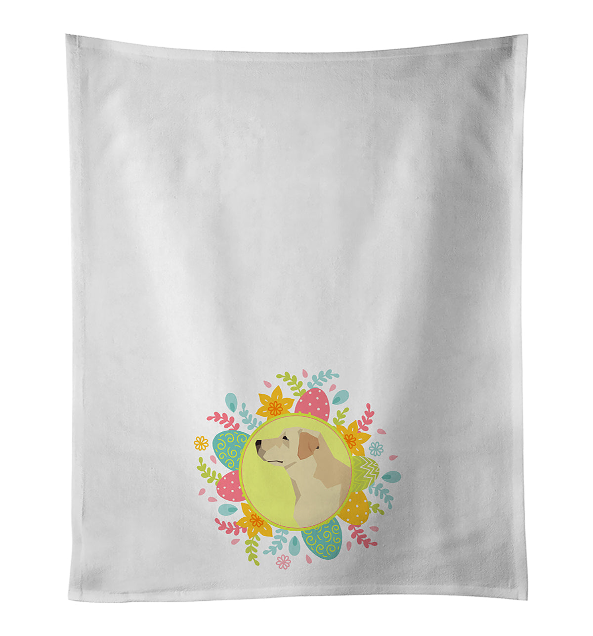 Buy this Labrador Retriever Easter White Kitchen Towel Set of 2