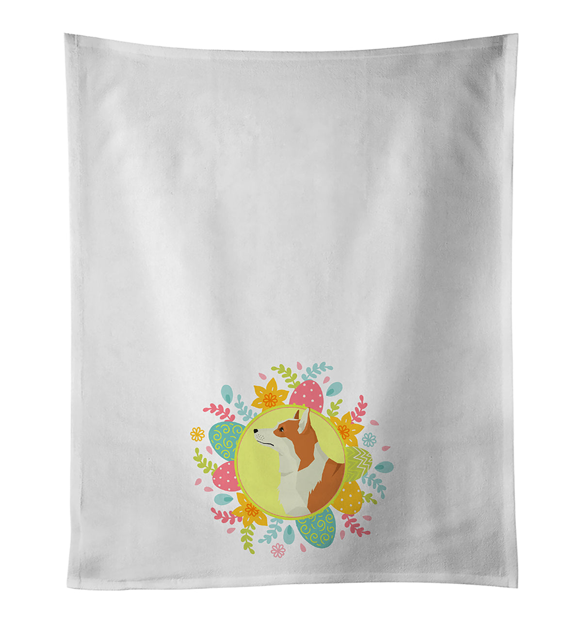 Buy this Pembroke Corgi Easter White Kitchen Towel Set of 2