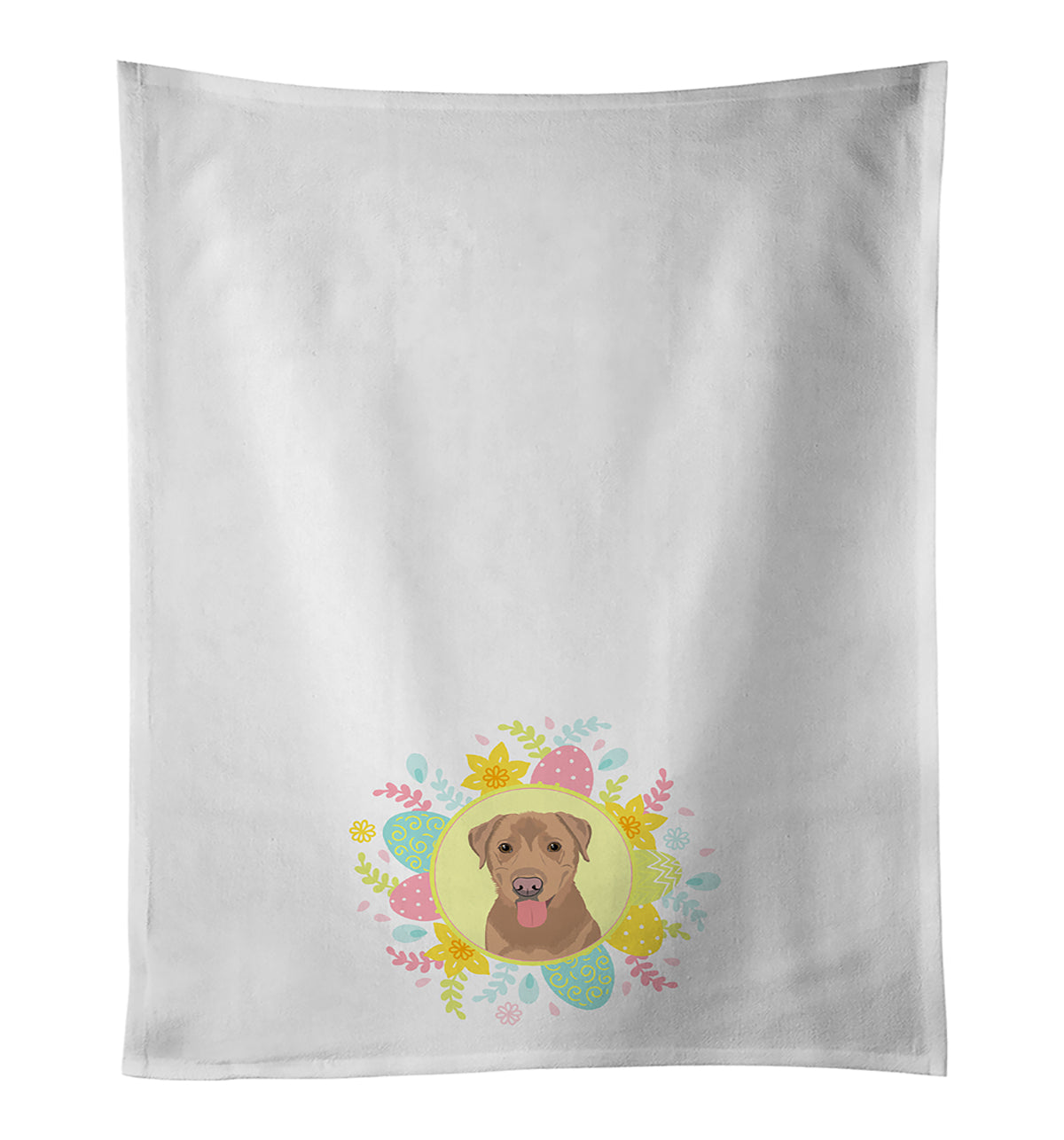 Buy this Labrador Retriever Red Easter White Kitchen Towel Set of 2