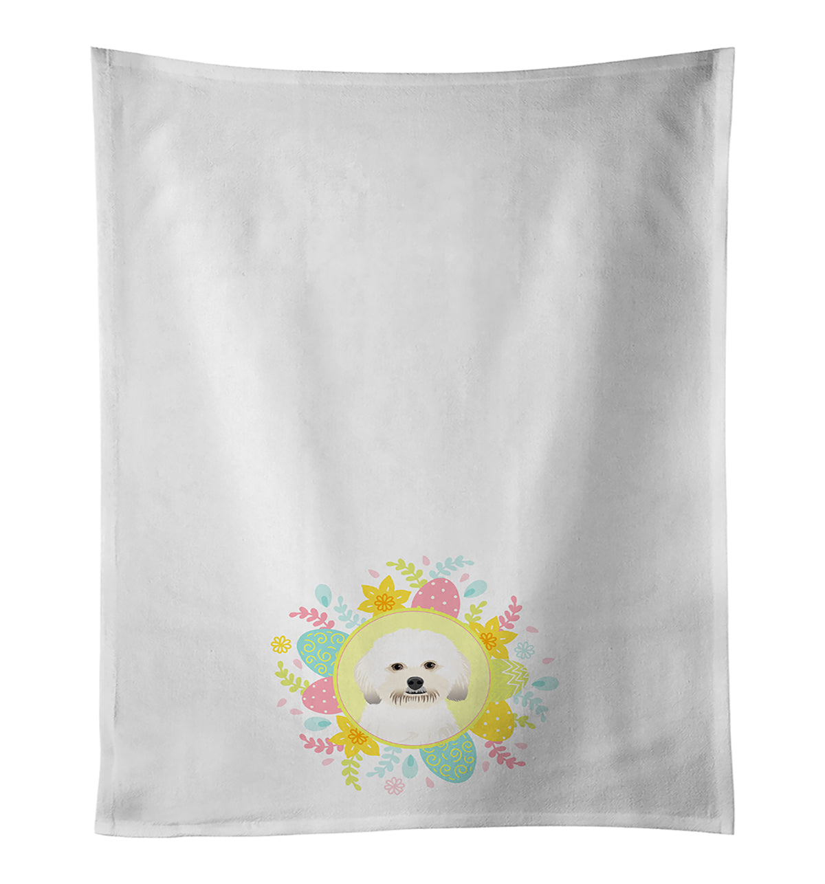 Buy this Shih-Tzu Gold #5 Easter White Kitchen Towel Set of 2