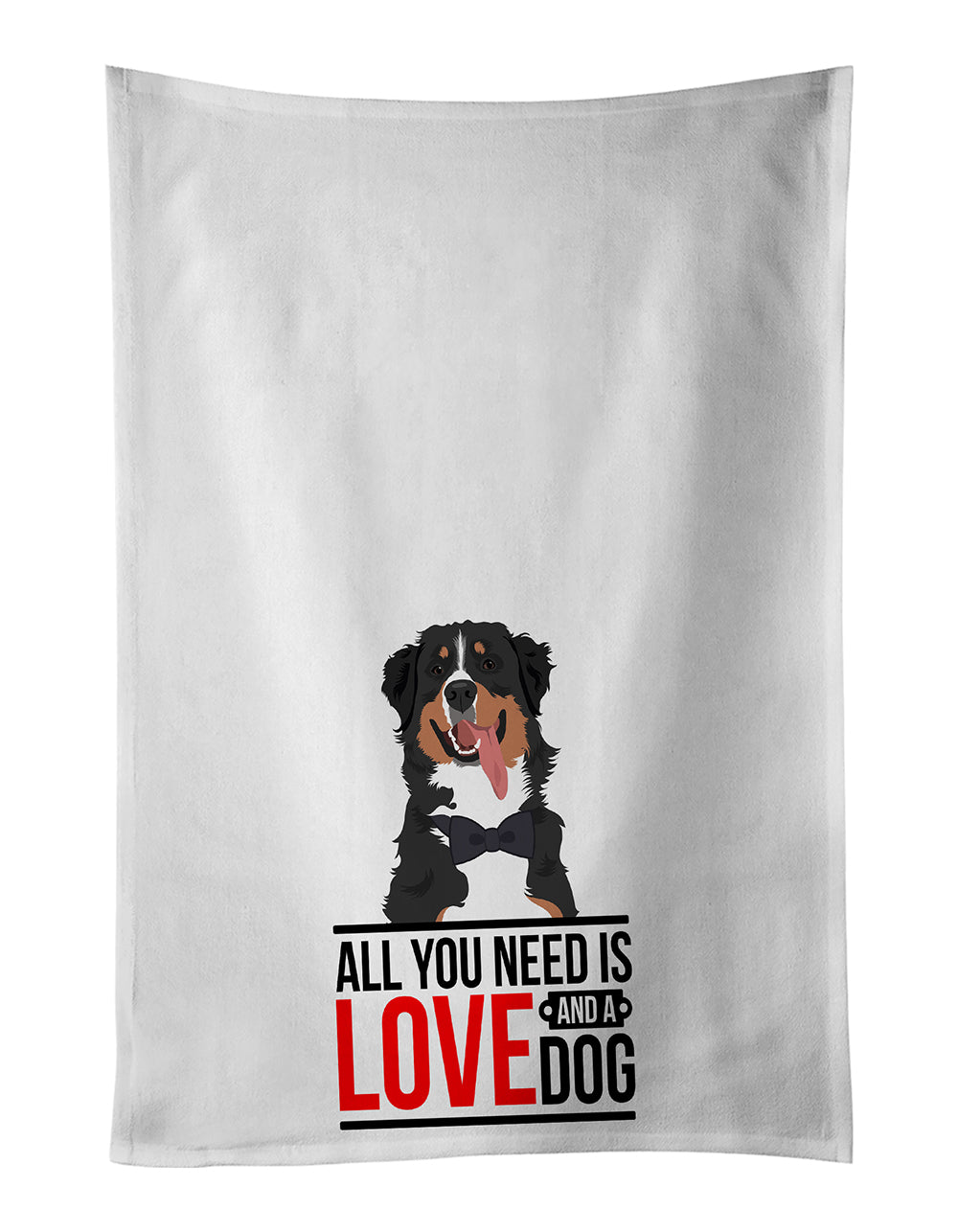 Buy this Bernese Mountain Dog #1  White Kitchen Towel Set of 2