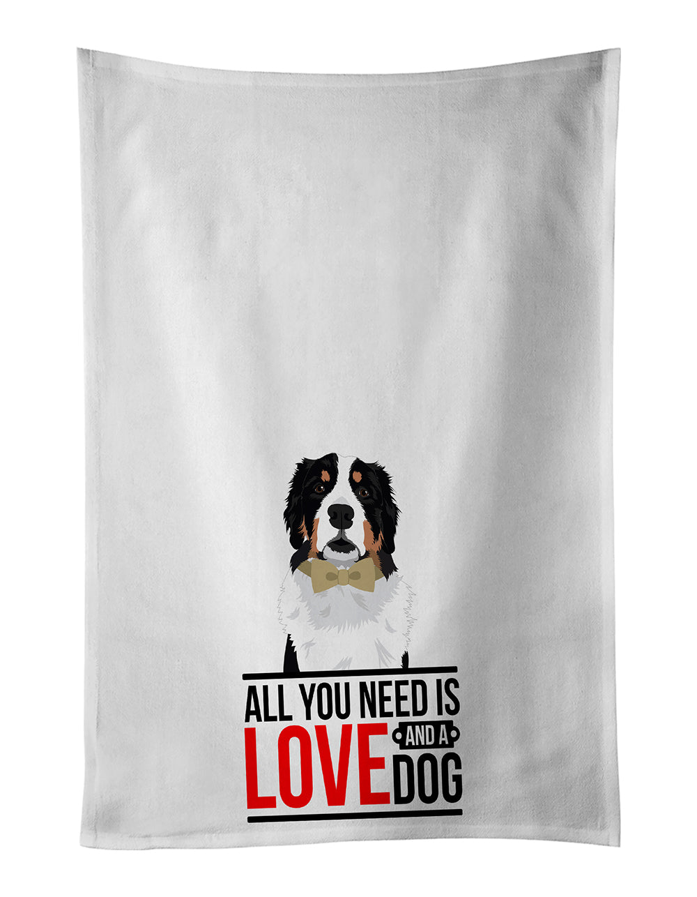 Buy this Bernese Mountain Dog #2  White Kitchen Towel Set of 2