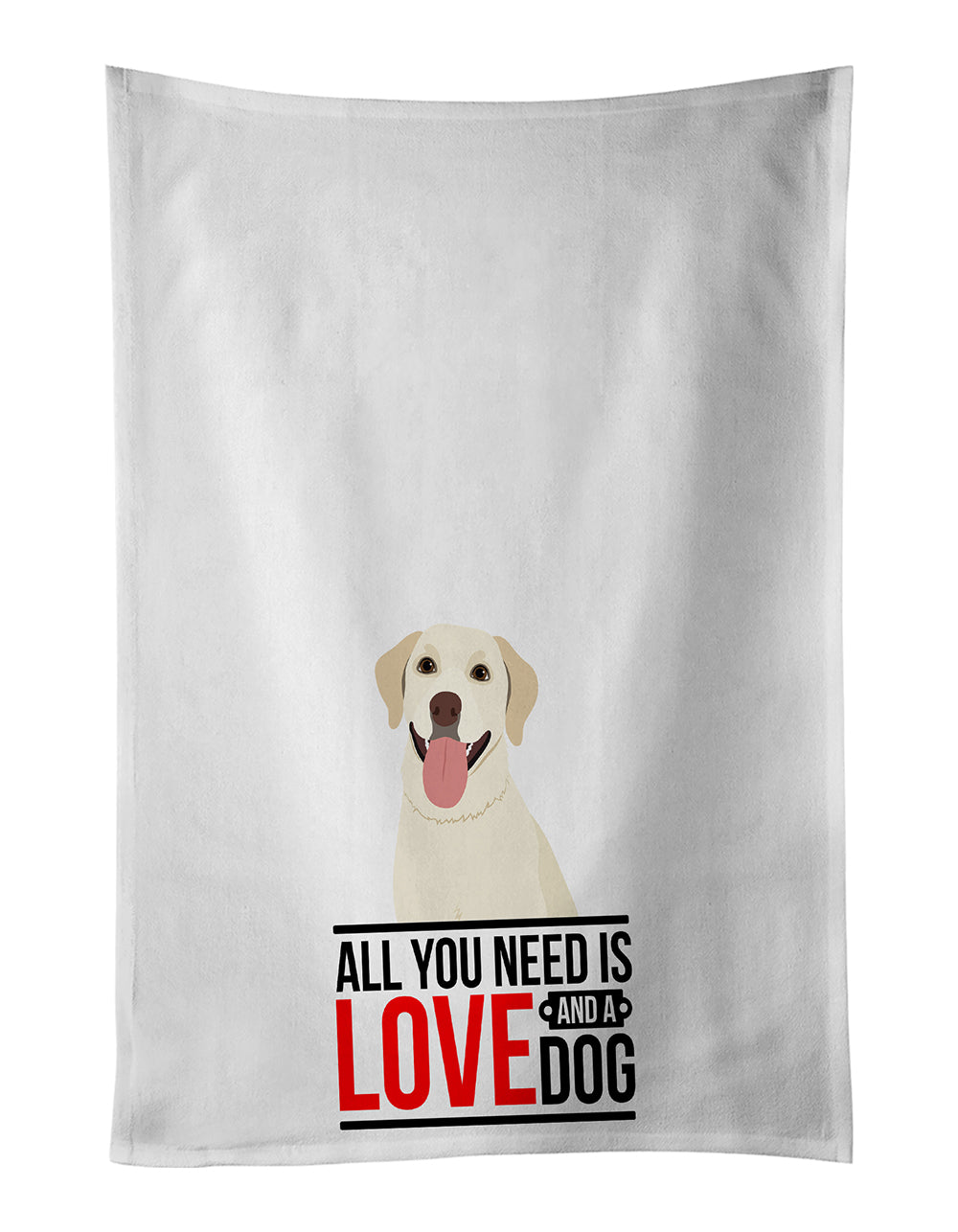 Buy this Labrador Retriever Yellow #1  White Kitchen Towel Set of 2