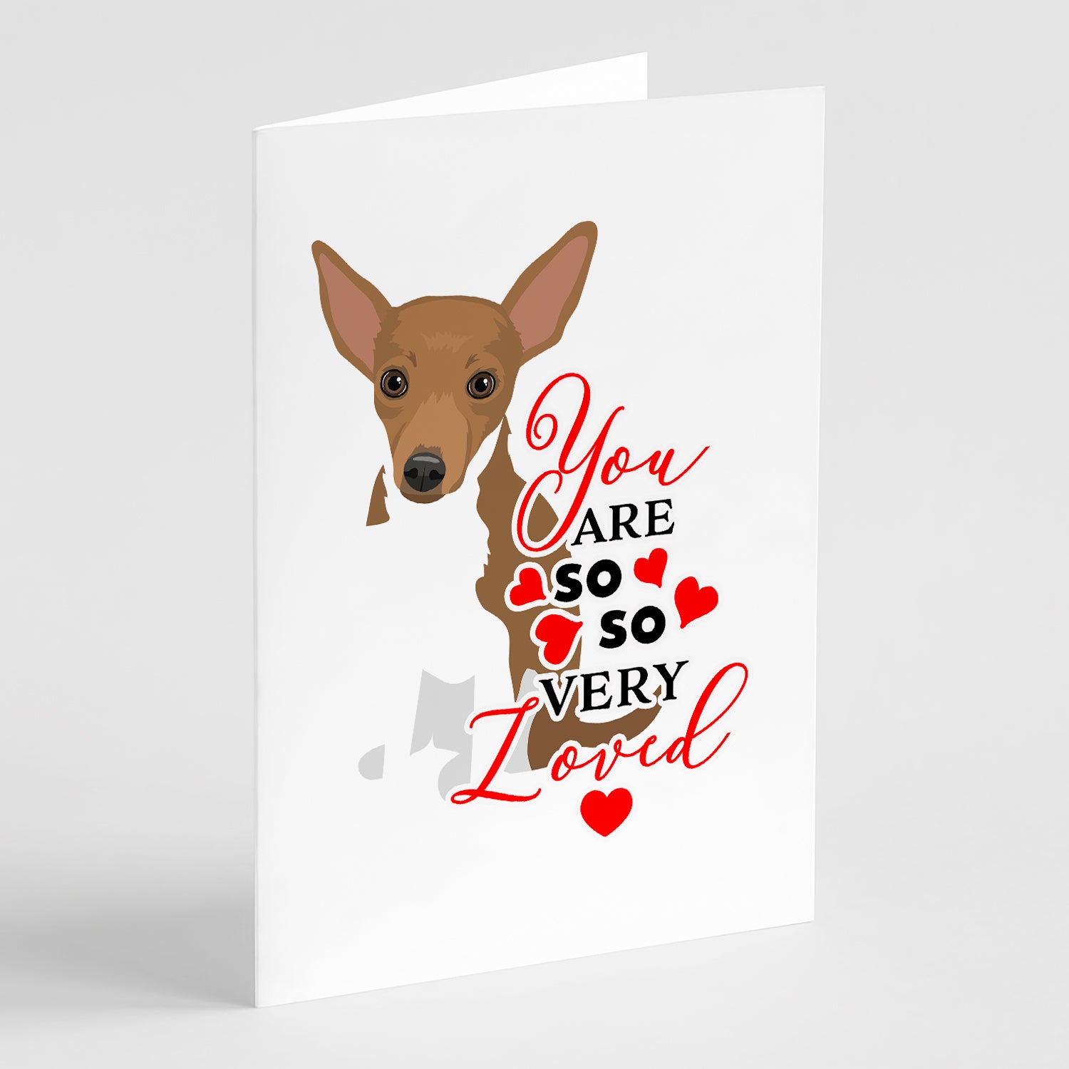 Buy this Chihuahua Chocolate and White #1 so Loved Greeting Cards and Envelopes Pack of 8