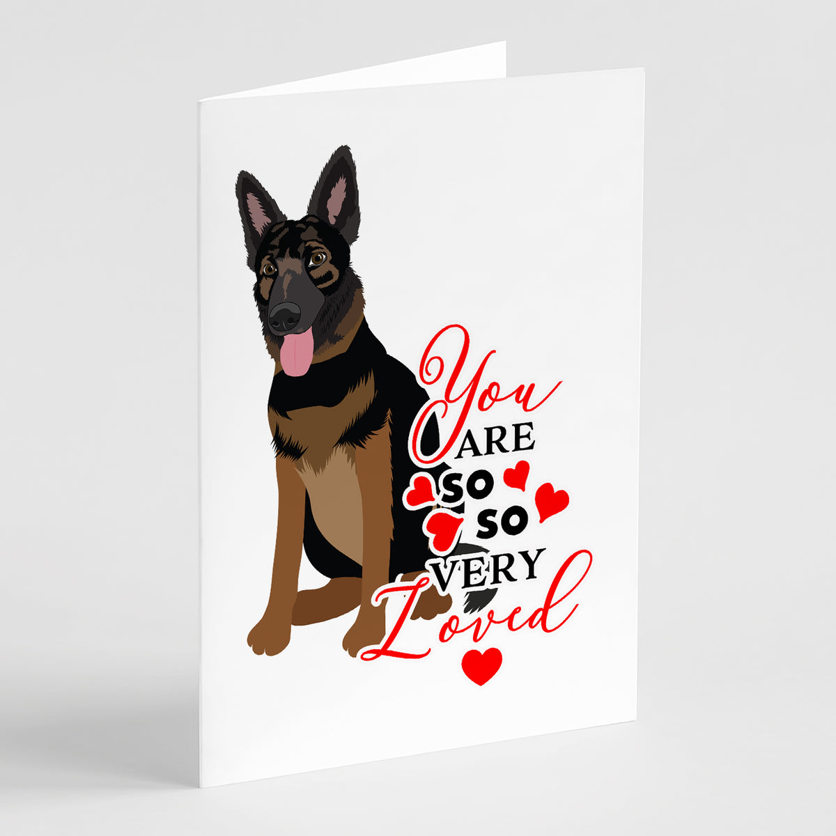 Buy this German Shepherd Bicolor so Loved Greeting Cards and Envelopes Pack of 8