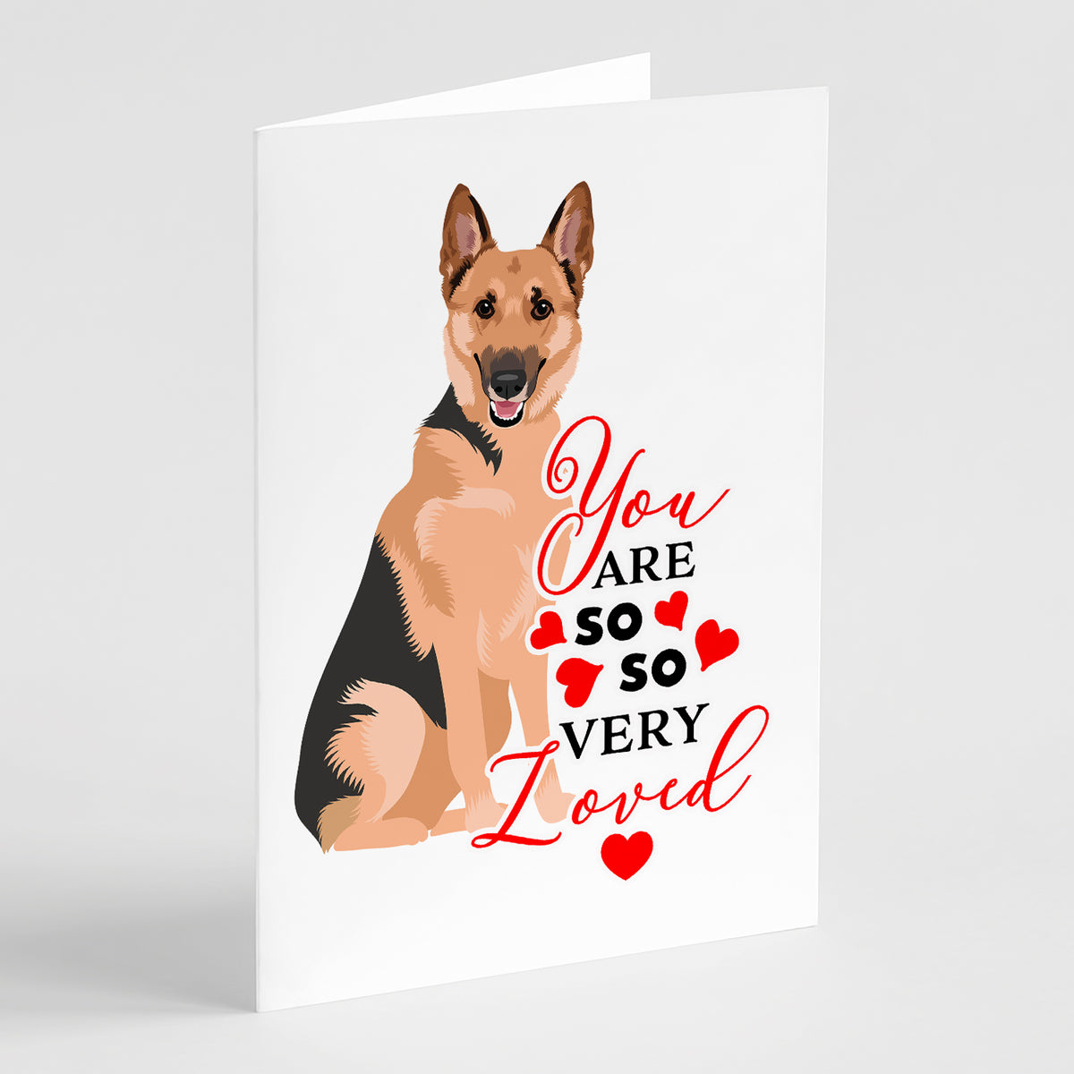 Buy this German Shepherd Black and Tan #1 so Loved Greeting Cards and Envelopes Pack of 8