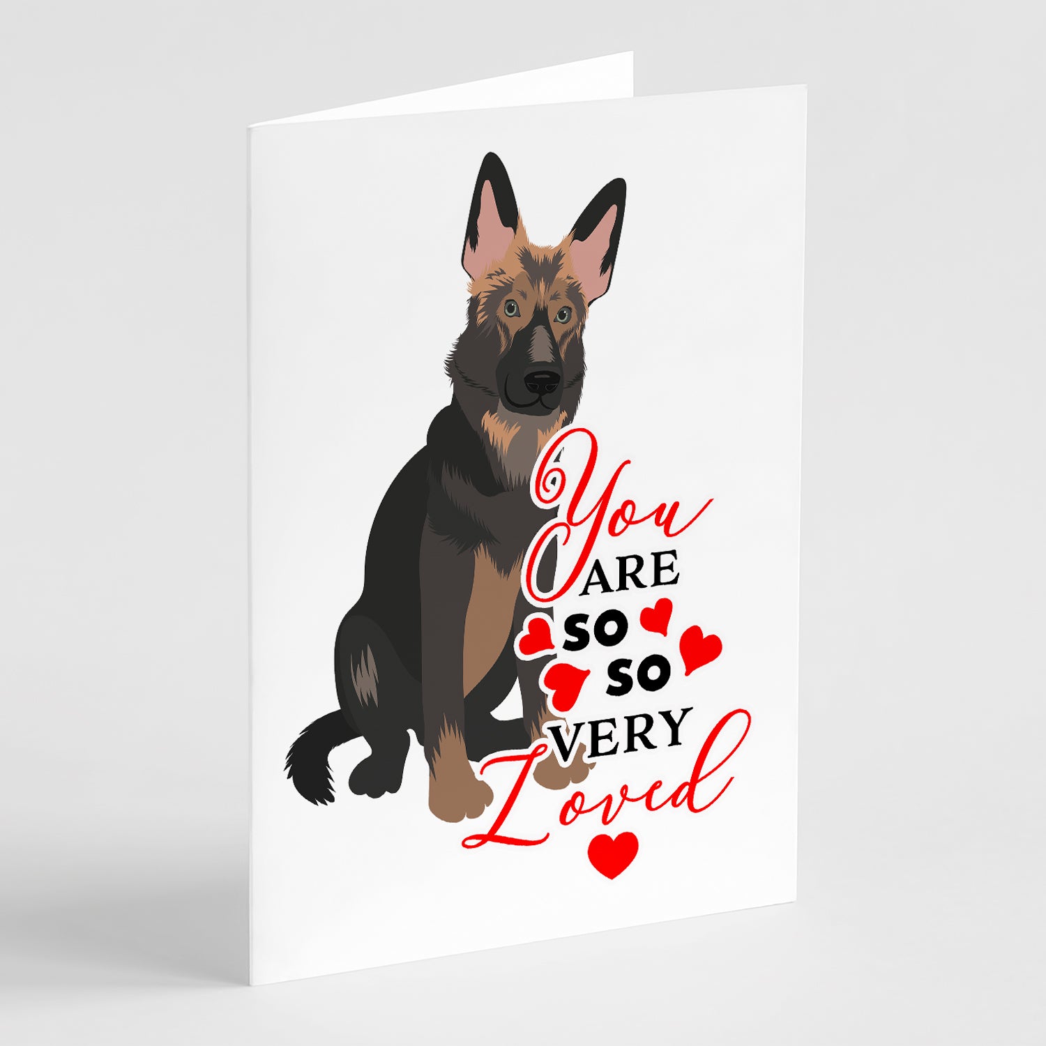 Buy this German Shepherd Puppy so Loved Greeting Cards and Envelopes Pack of 8