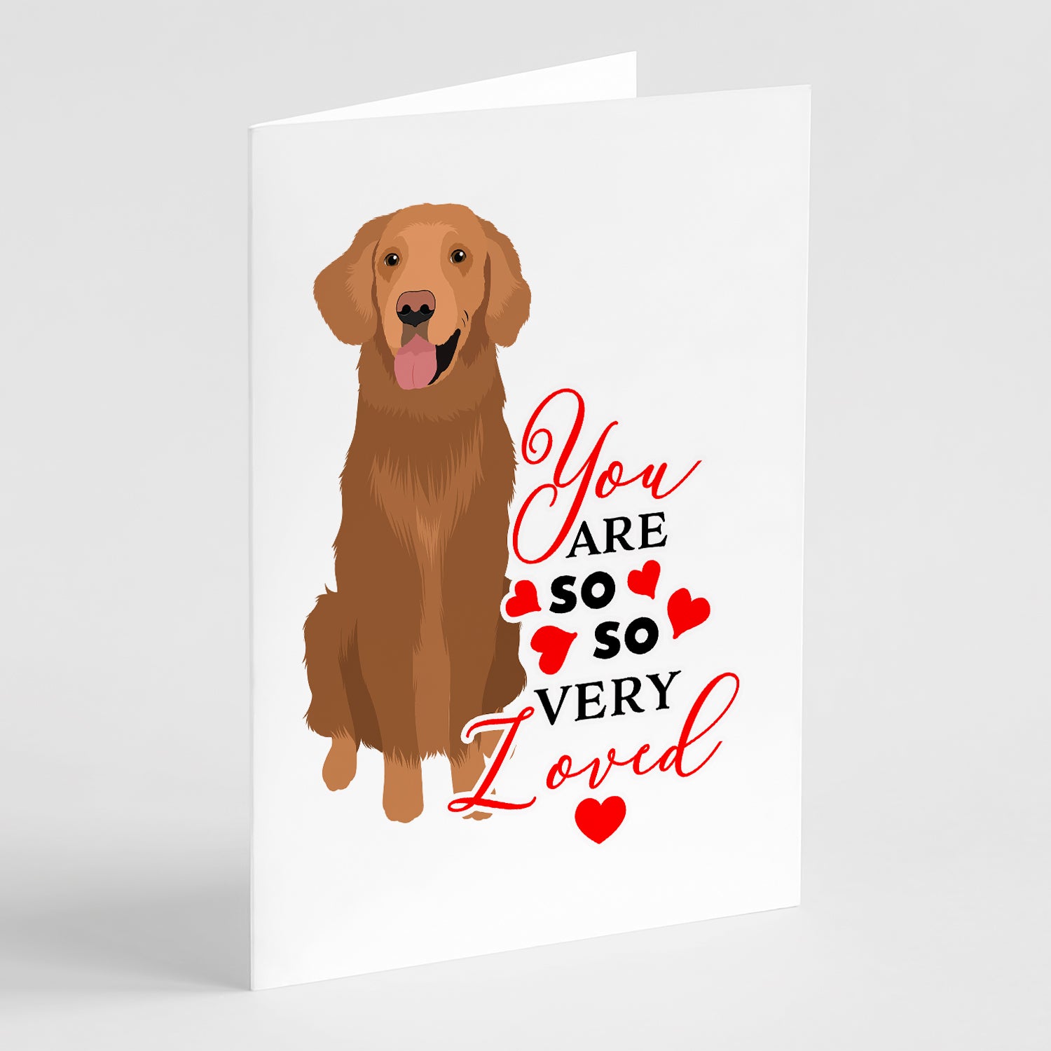 Buy this Golden Retriever Red #1 so Loved Greeting Cards and Envelopes Pack of 8