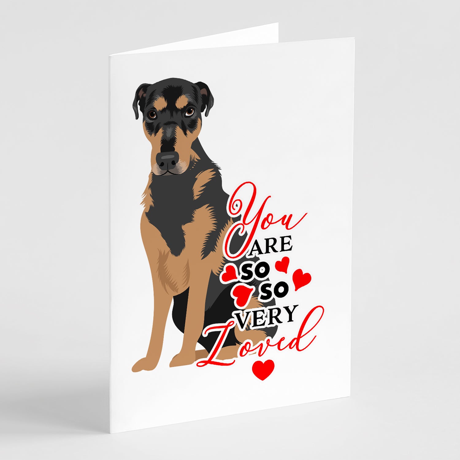 Buy this Rottweiler Black and Tan #2 so Loved Greeting Cards and Envelopes Pack of 8