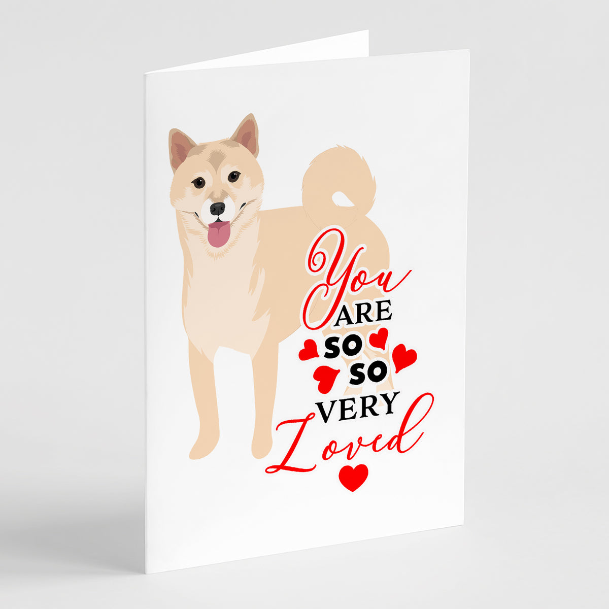 Buy this Shiba Inu Cream #1 so Loved Greeting Cards and Envelopes Pack of 8