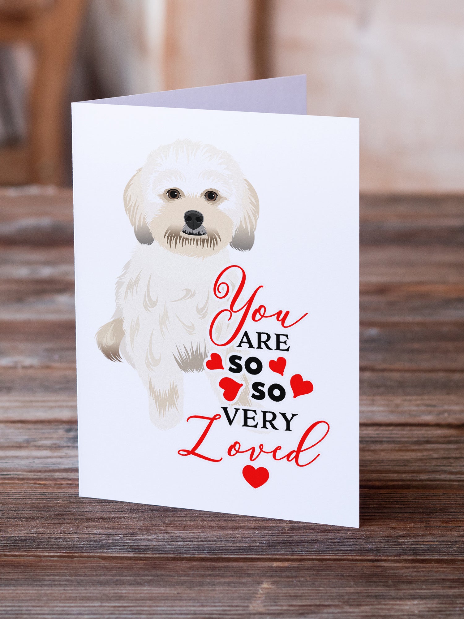 Buy this Shih-Tzu Gold #5 so Loved Greeting Cards and Envelopes Pack of 8