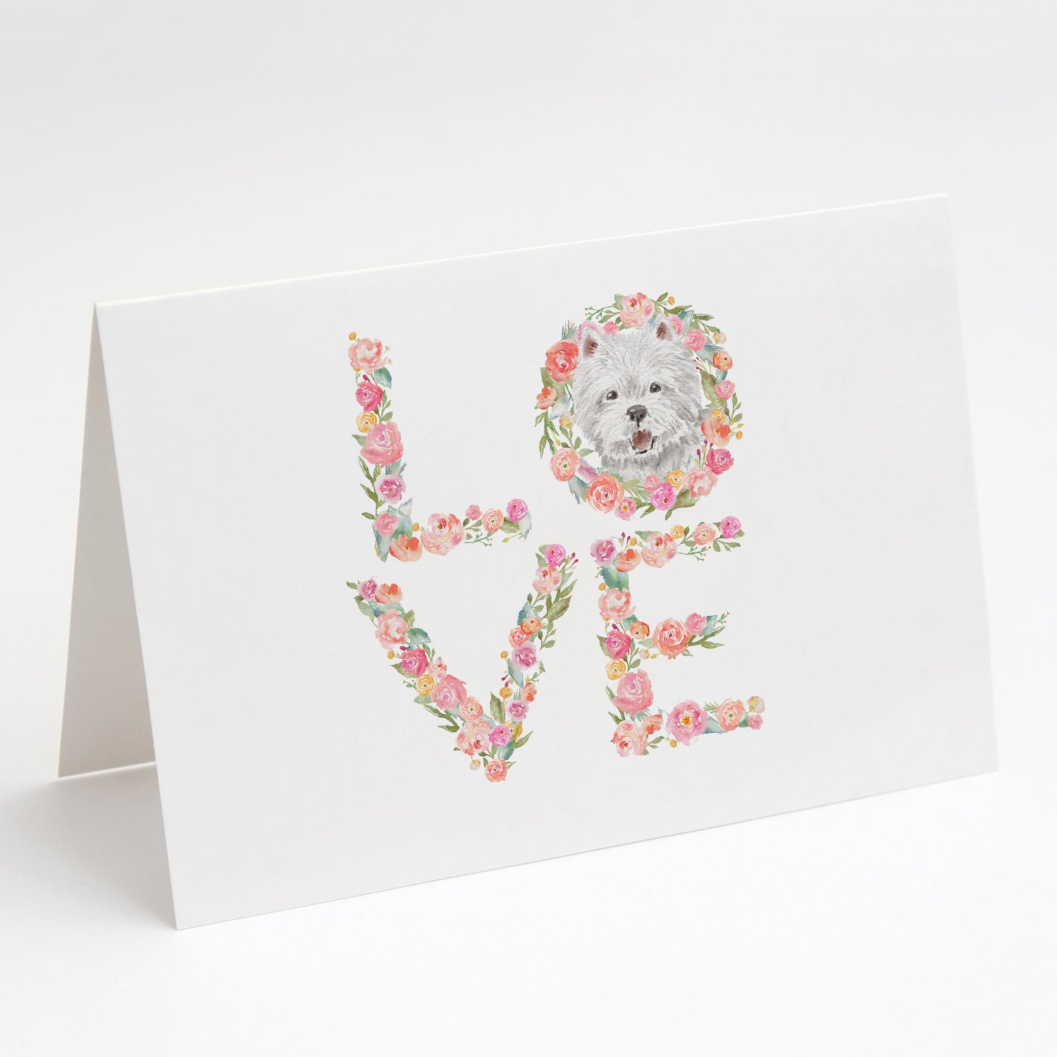 Buy this Westie #2 LOVE Greeting Cards and Envelopes Pack of 8