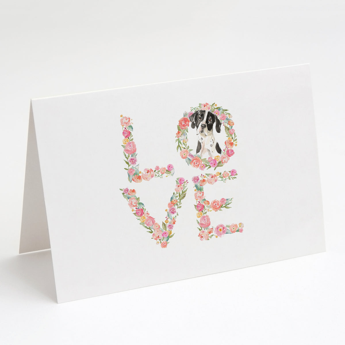 Buy this English Pointer Love Greeting Cards and Envelopes Pack of 8