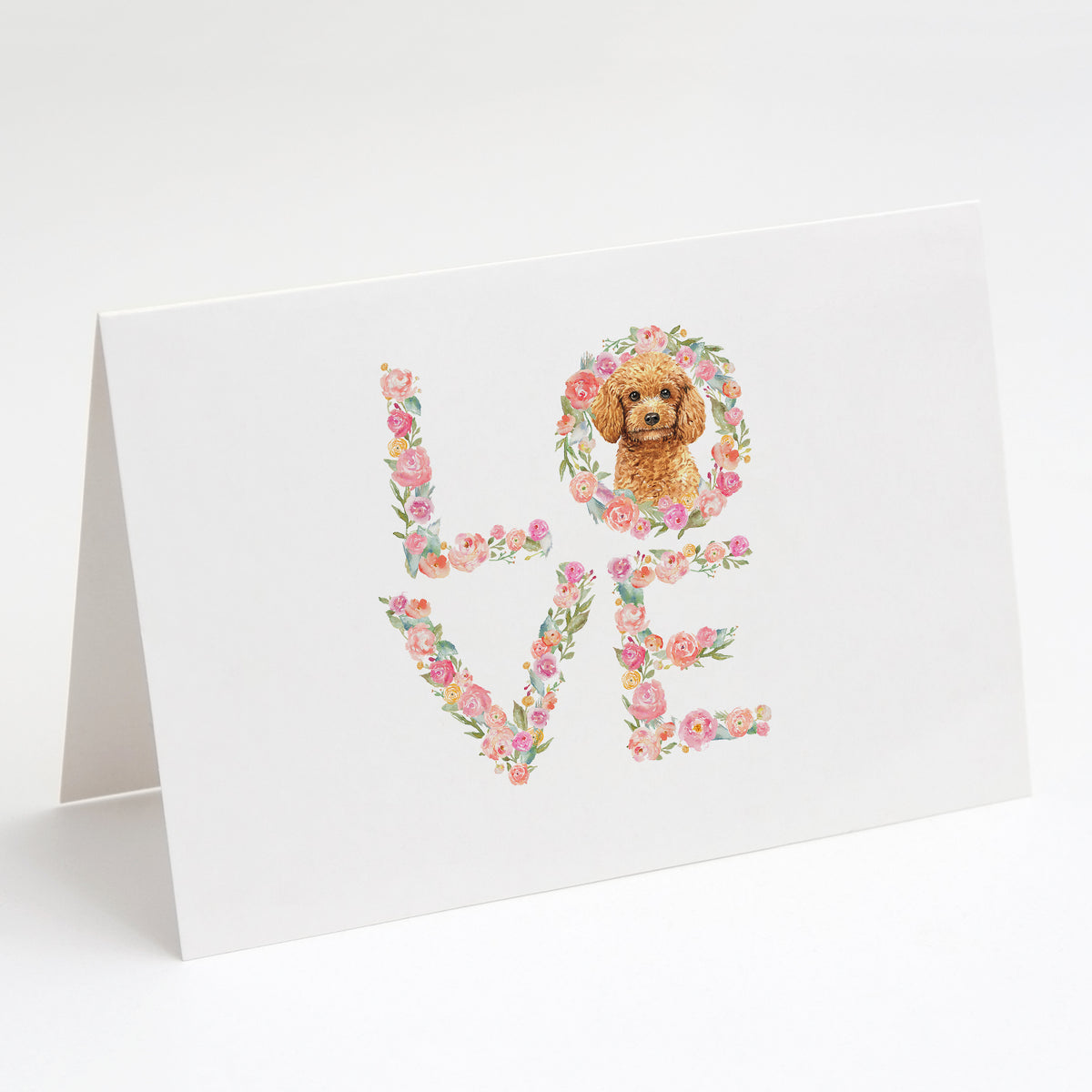 Buy this Poodle Love Greeting Cards and Envelopes Pack of 8