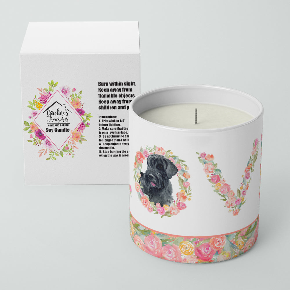 Giant Schnauzer Love 10 oz Decorative Soy Candle - the-store.com