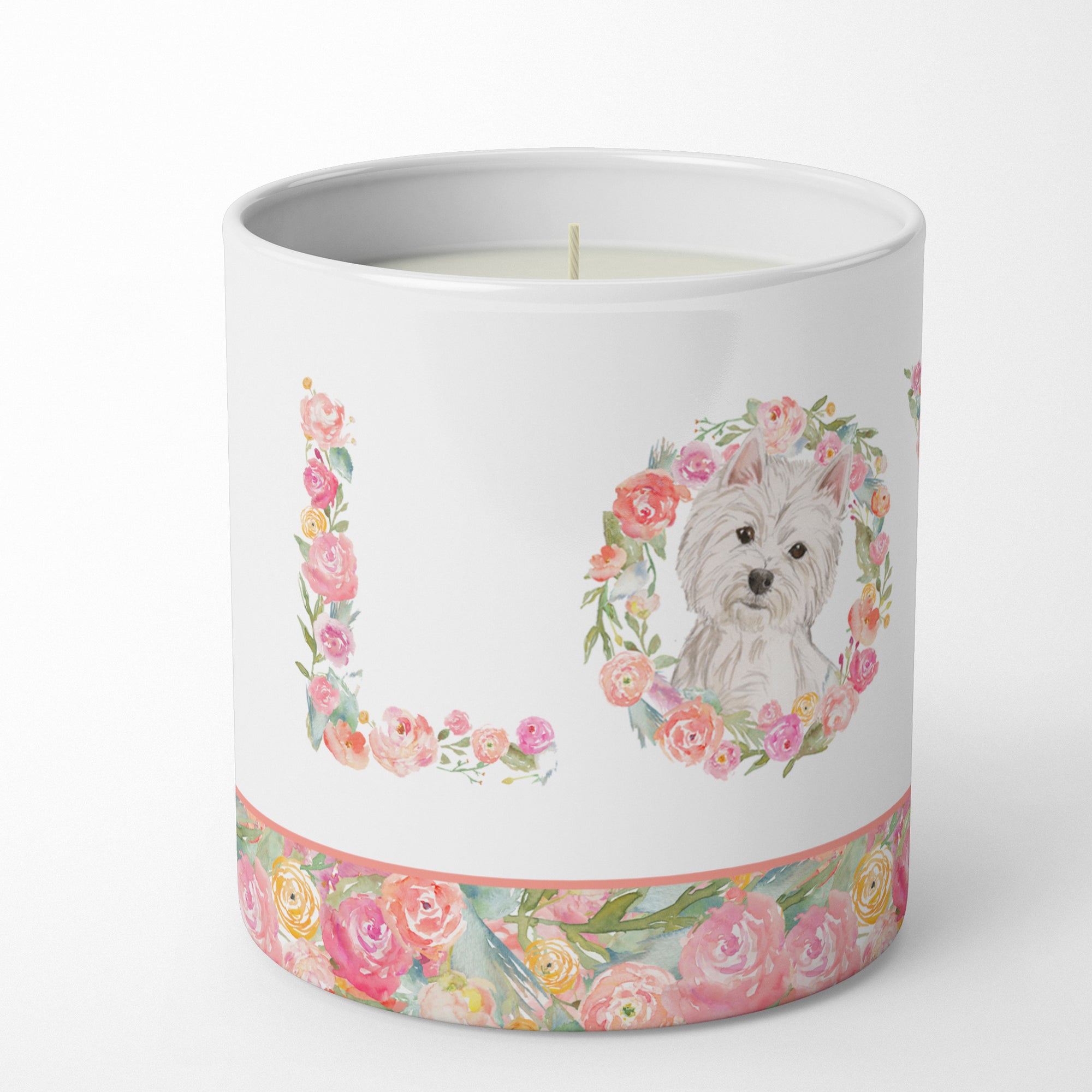 Westie Love 10 oz Decorative Soy Candle - the-store.com