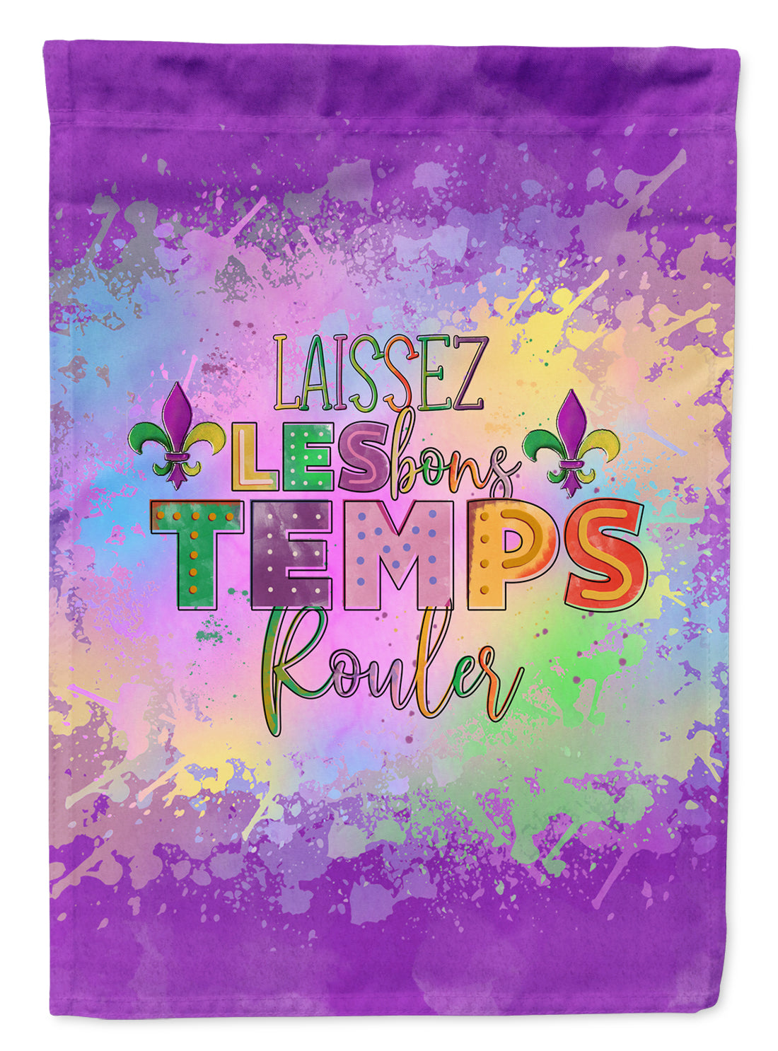 Laissex Les bons Temps Rouler Mardi Gras Flag Garden Size  the-store.com.