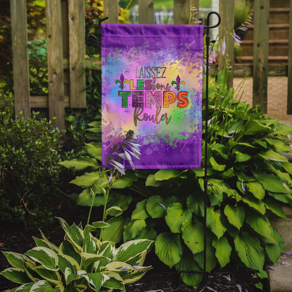 Laissex Les bons Temps Rouler Mardi Gras Flag Garden Size  the-store.com.