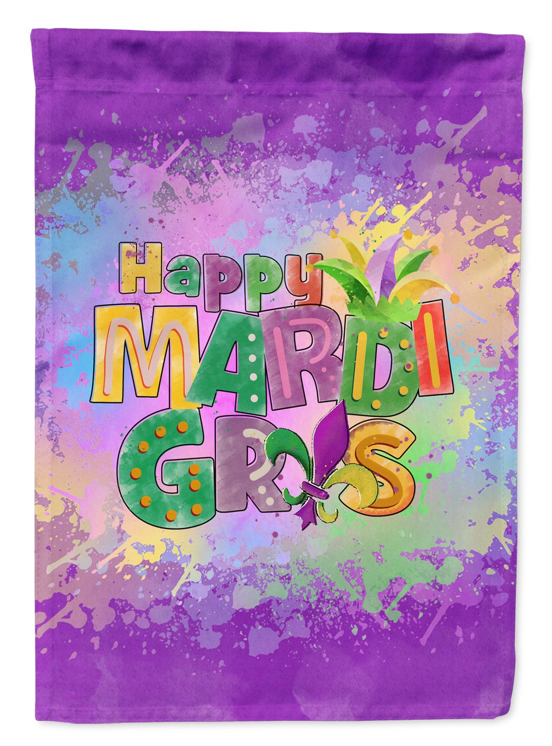 Happy Mardi Gras Flag Garden Size  the-store.com.