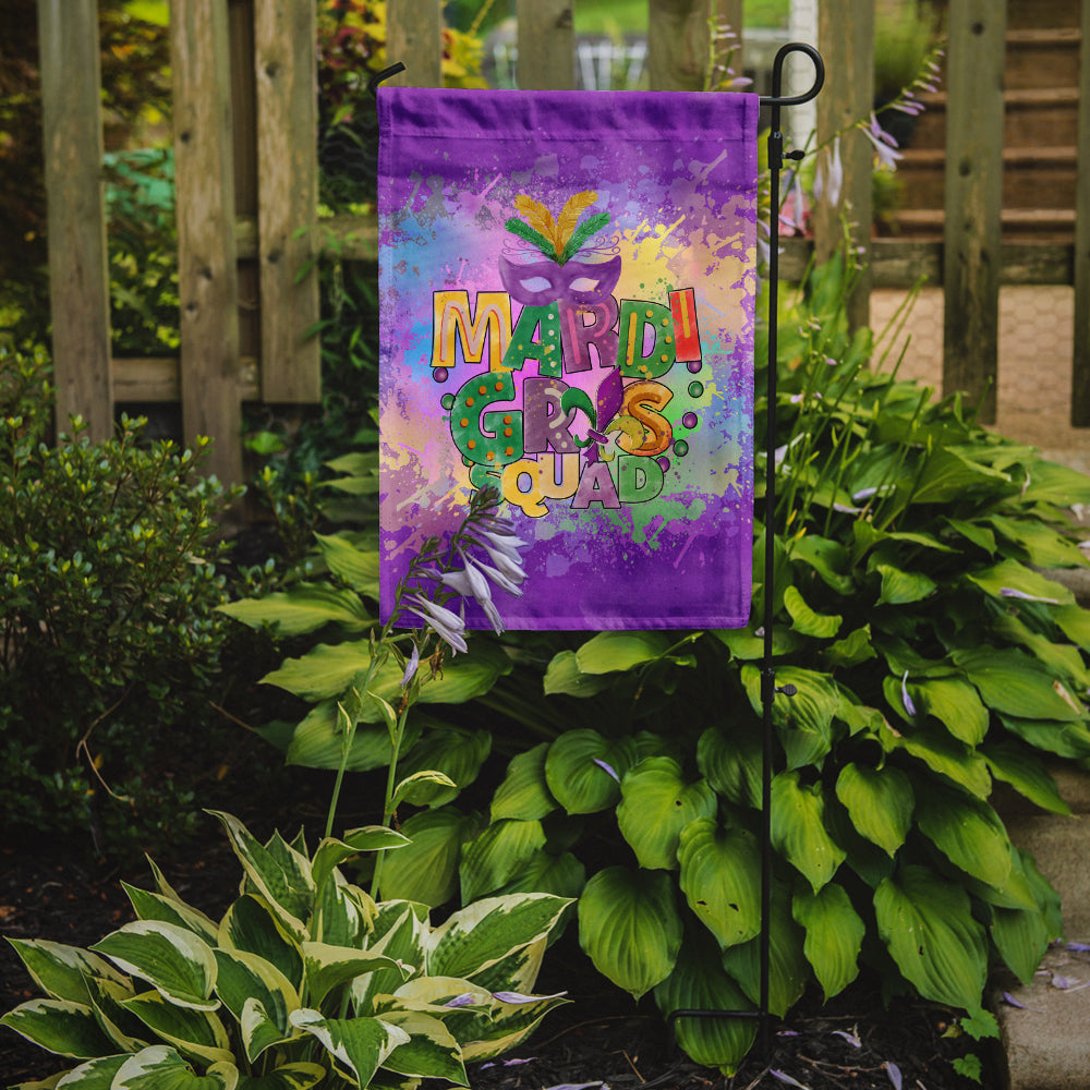 Mardi Gras Squad Flag Garden Size  the-store.com.