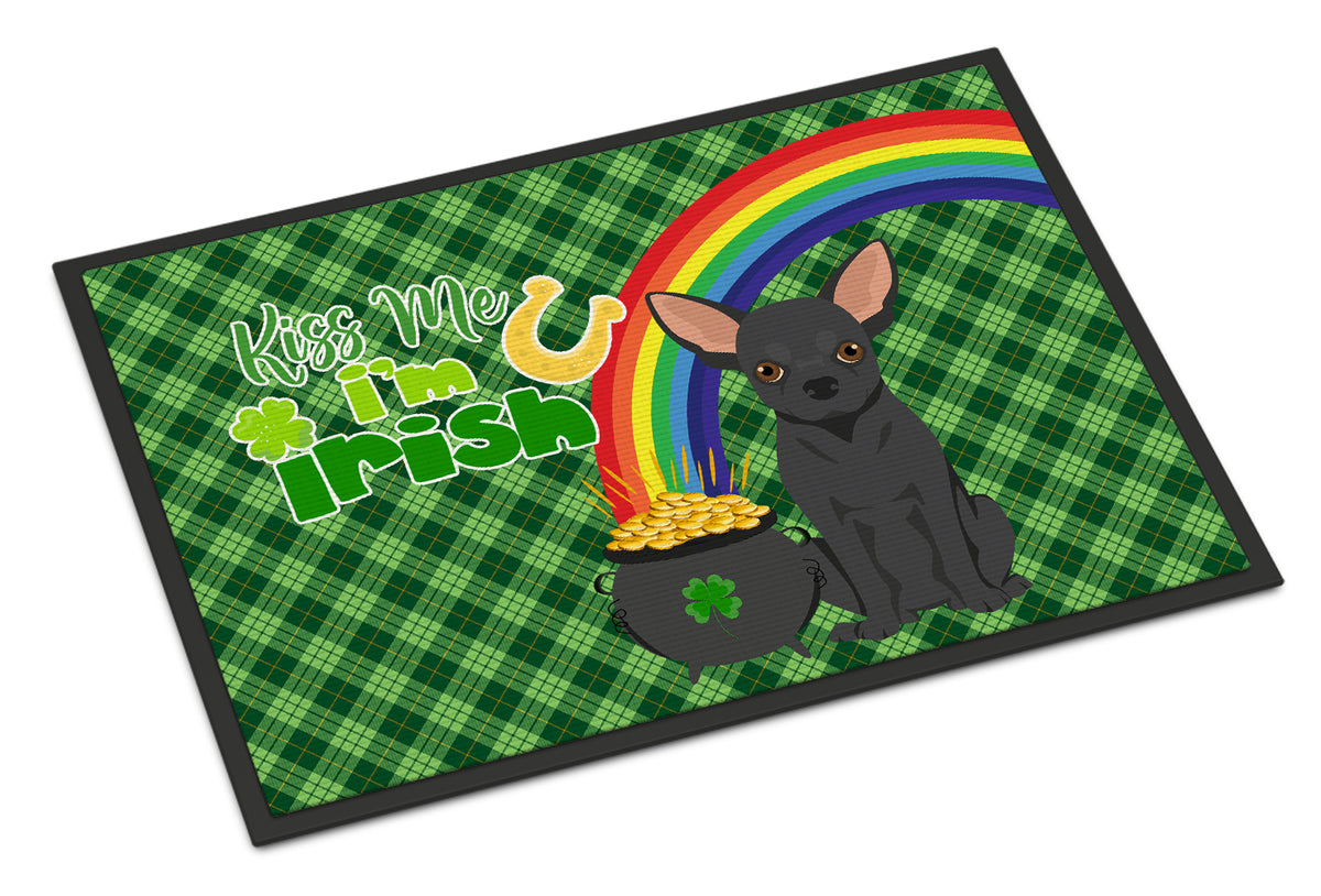 Buy this Black Chihuahua St. Patrick&#39;s Day Indoor or Outdoor Mat 24x36