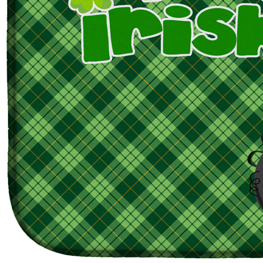 Fawn Italian Greyhound St. Patrick's Day Dish Drying Mat  the-store.com.