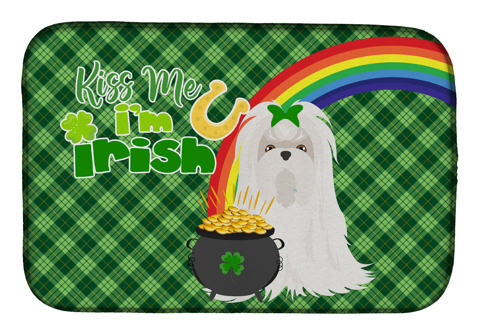 Maltese St. Patrick's Day Dish Drying Mat  the-store.com.