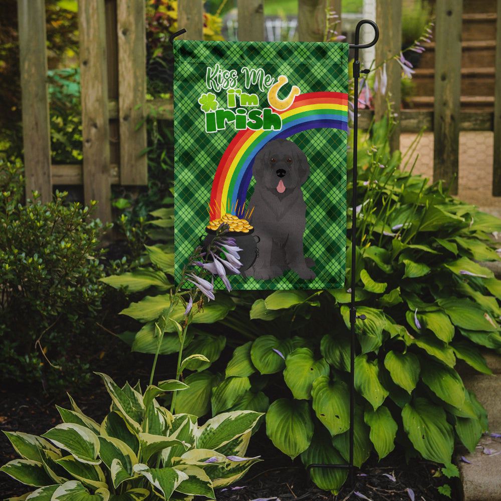 Grey Newfoundland St. Patrick's Day Flag Garden Size  the-store.com.