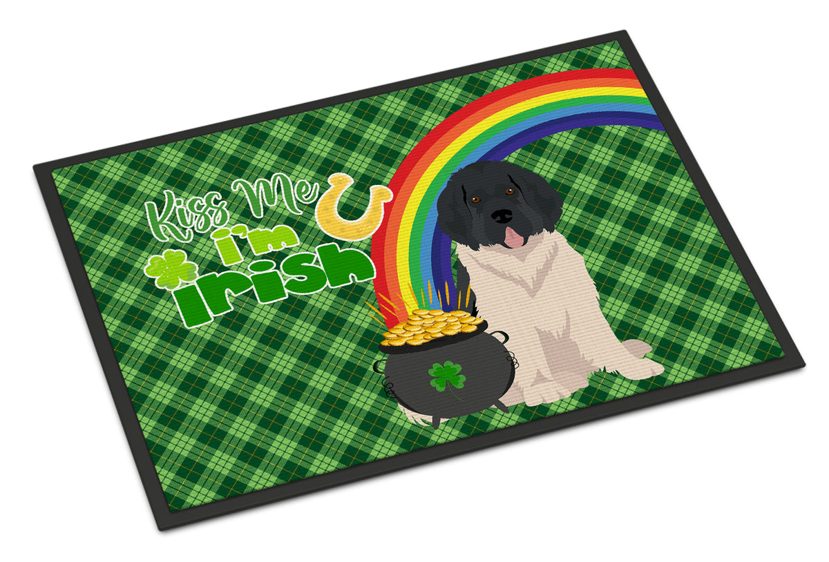 Buy this Landseer Newfoundland St. Patrick&#39;s Day Indoor or Outdoor Mat 24x36