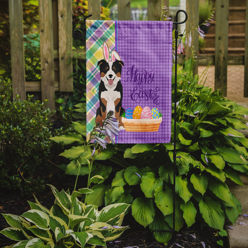 Tricolor Border Collie Easter Flag Garden Size  the-store.com.