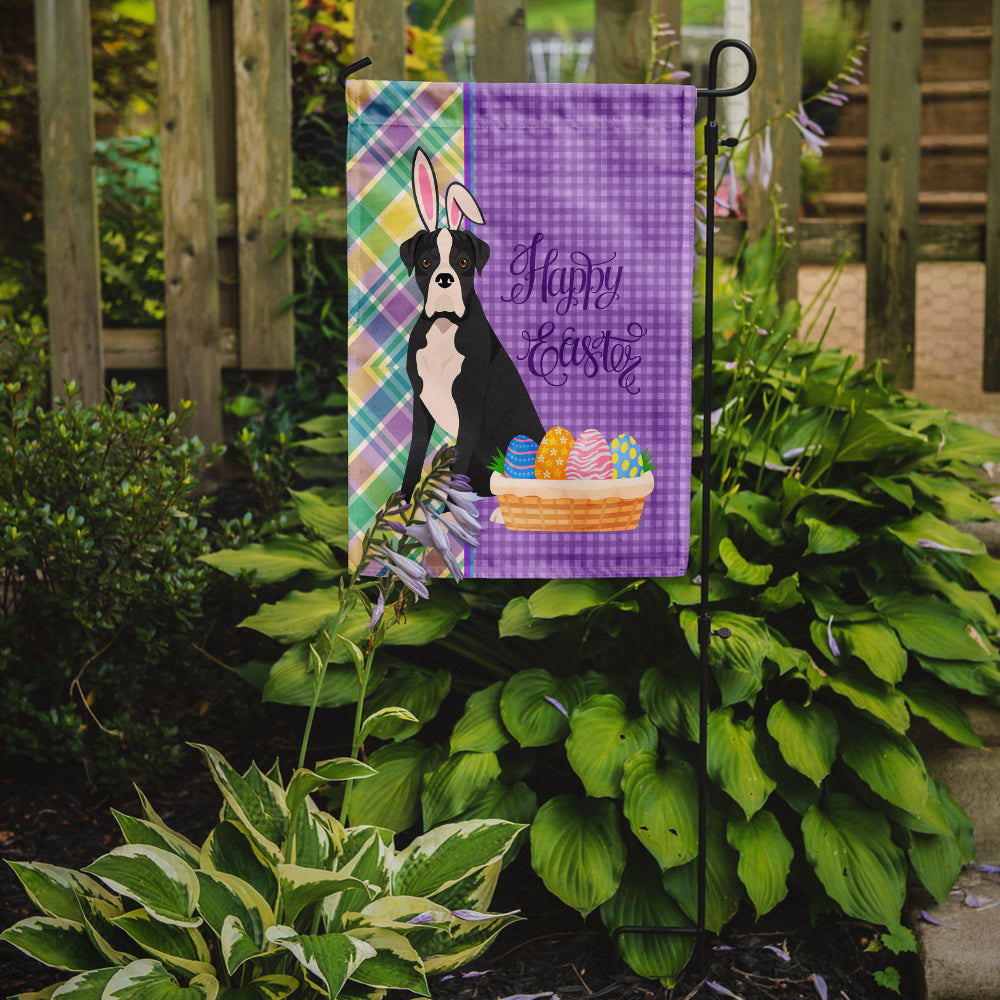 Natural Eared Black Boxer Easter Flag Garden Size  the-store.com.