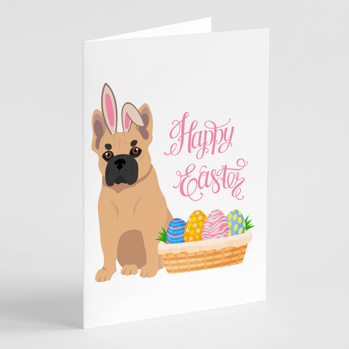 Buy this Fawn French Bulldog Easter Greeting Cards and Envelopes Pack of 8