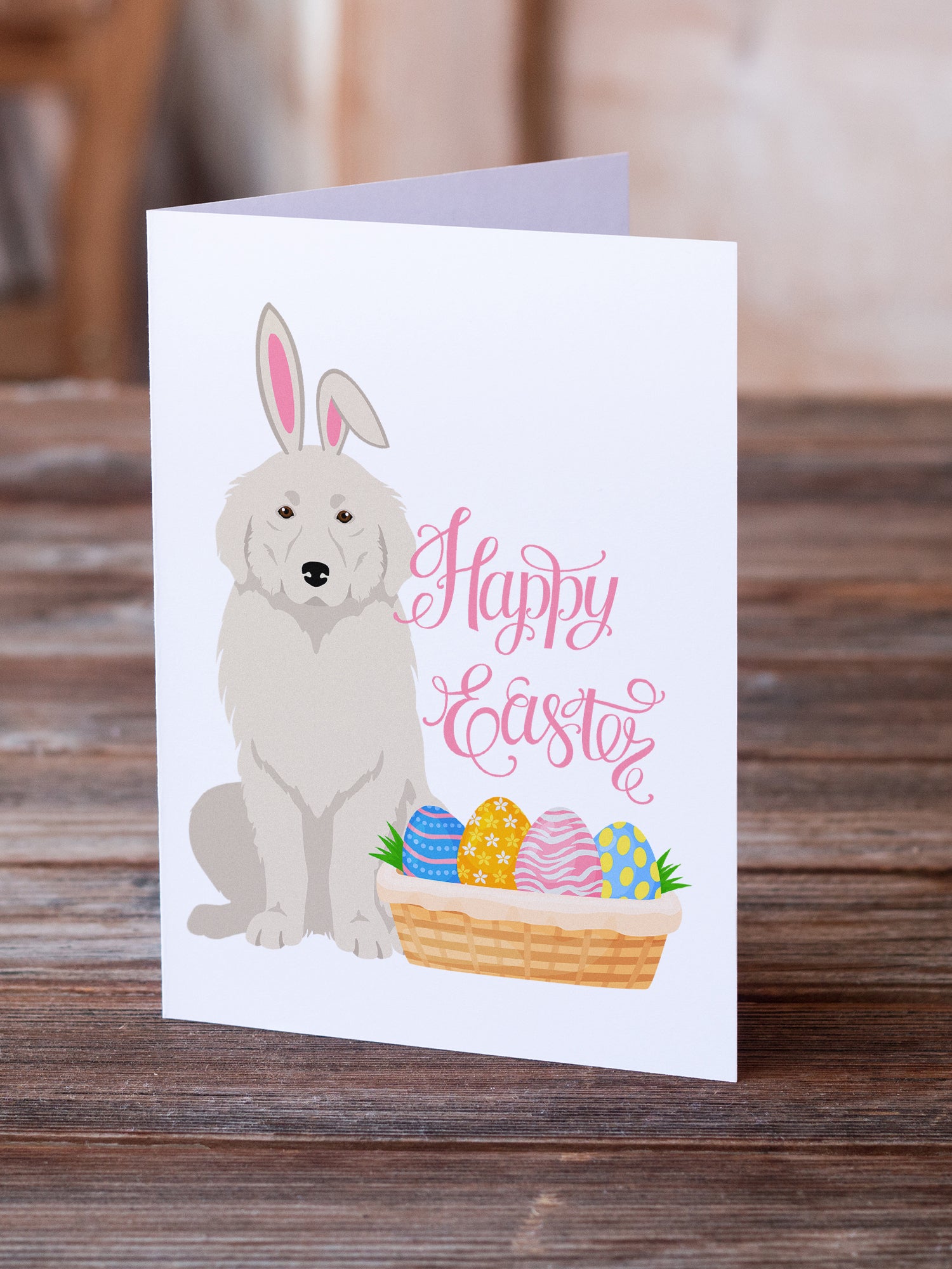 Great Pyrenees Easter Greeting Cards and Envelopes Pack of 8 - the-store.com