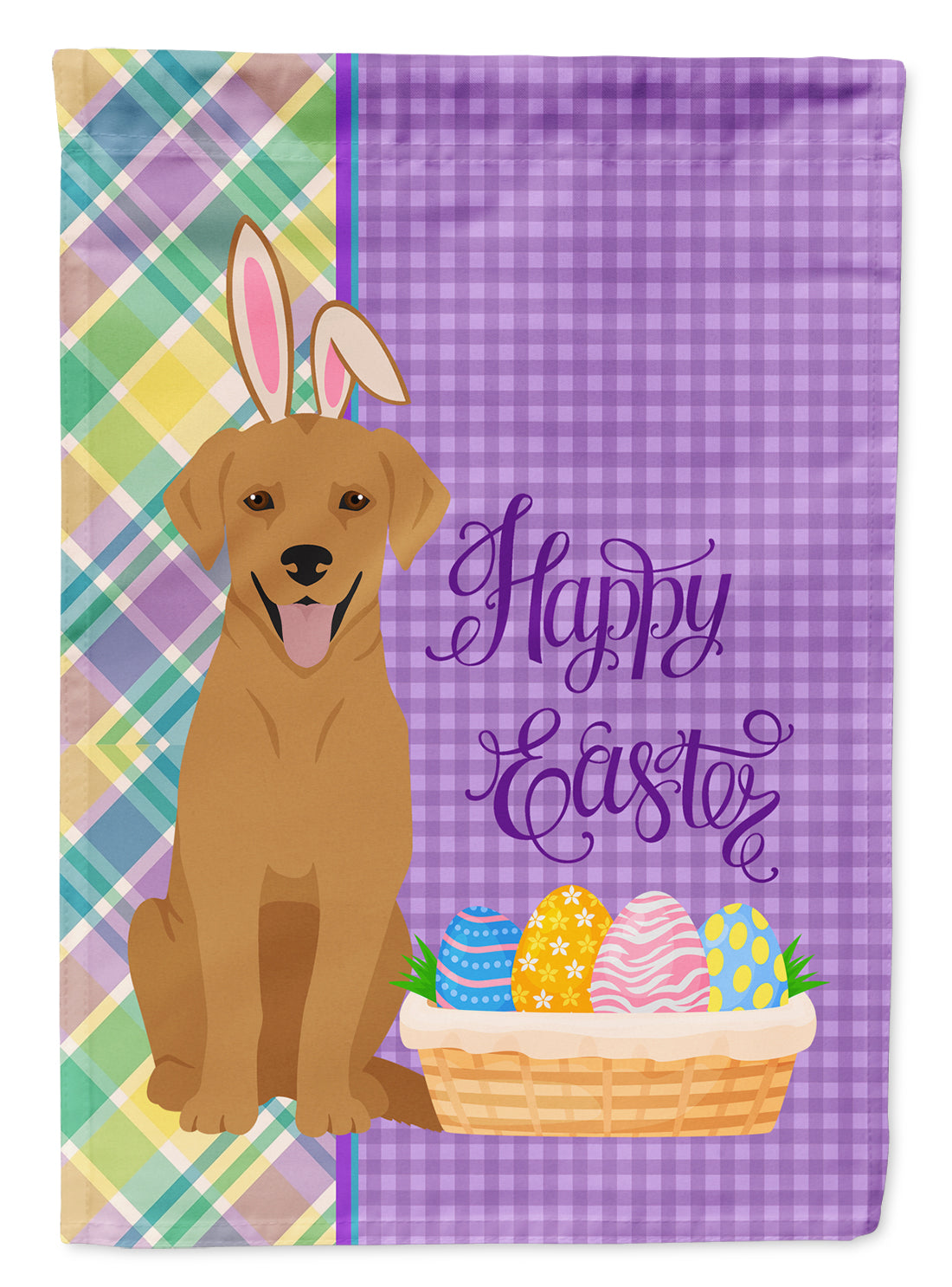 Red Fox Labrador Retriever Easter Flag Garden Size  the-store.com.