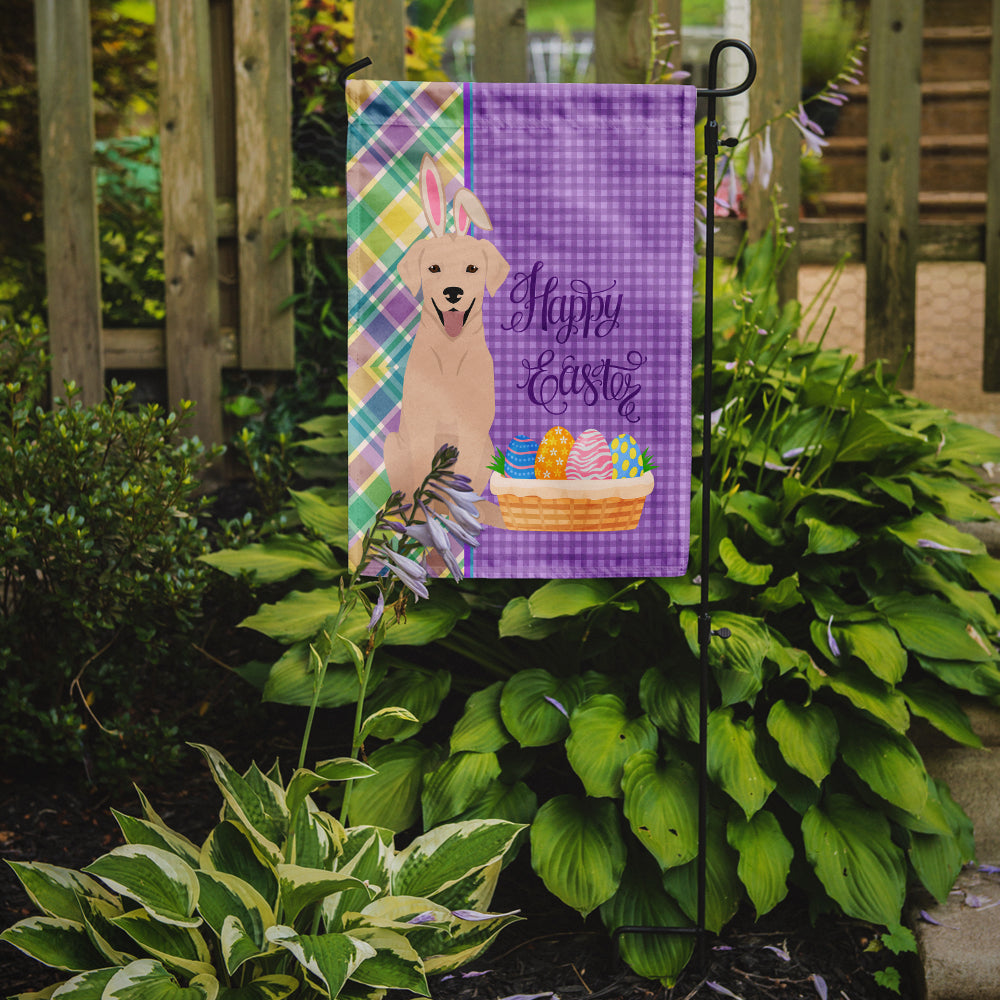 Yellow Labrador Retriever Easter Flag Garden Size  the-store.com.