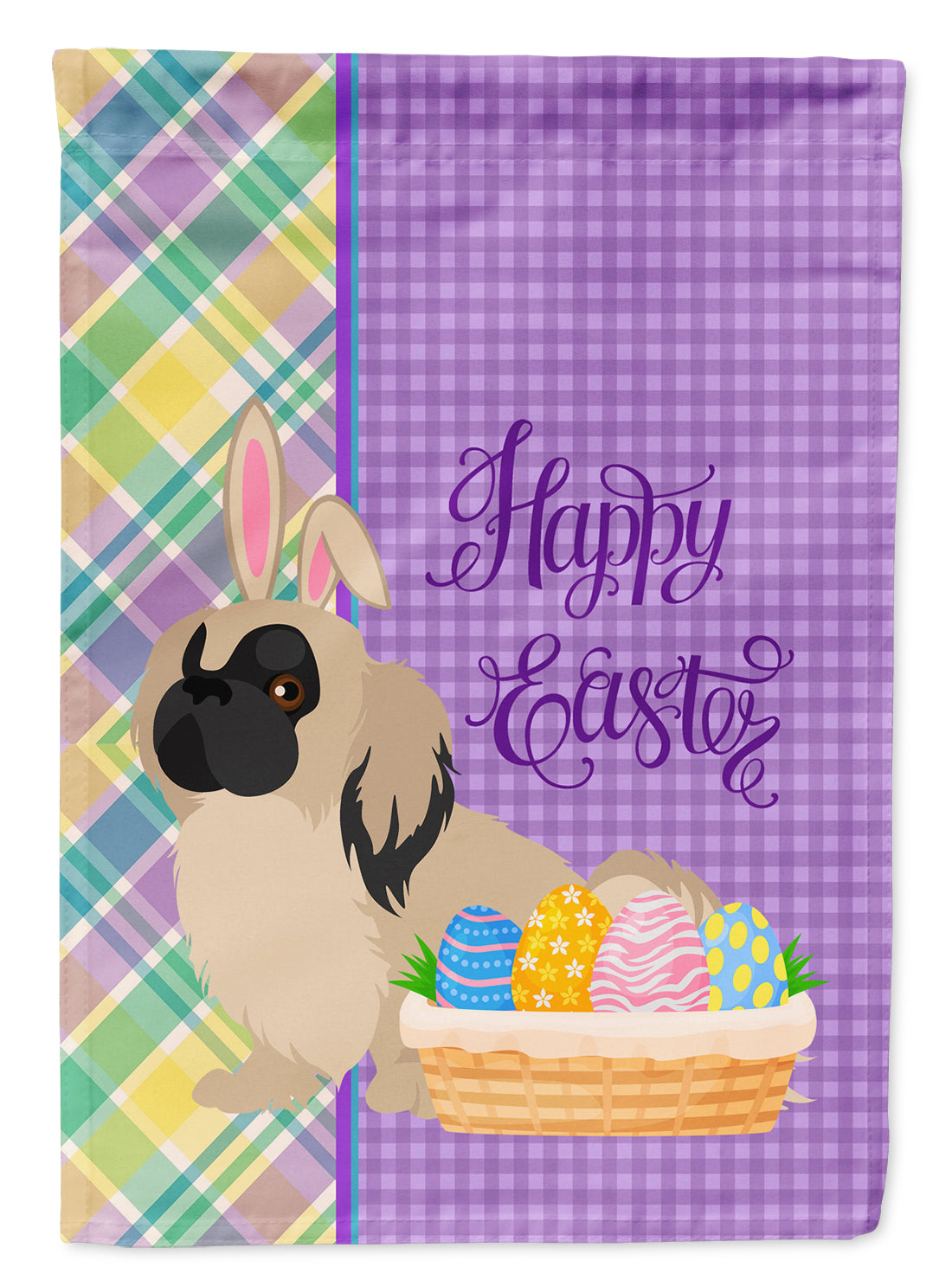 Cream Pekingese Easter Flag Garden Size  the-store.com.