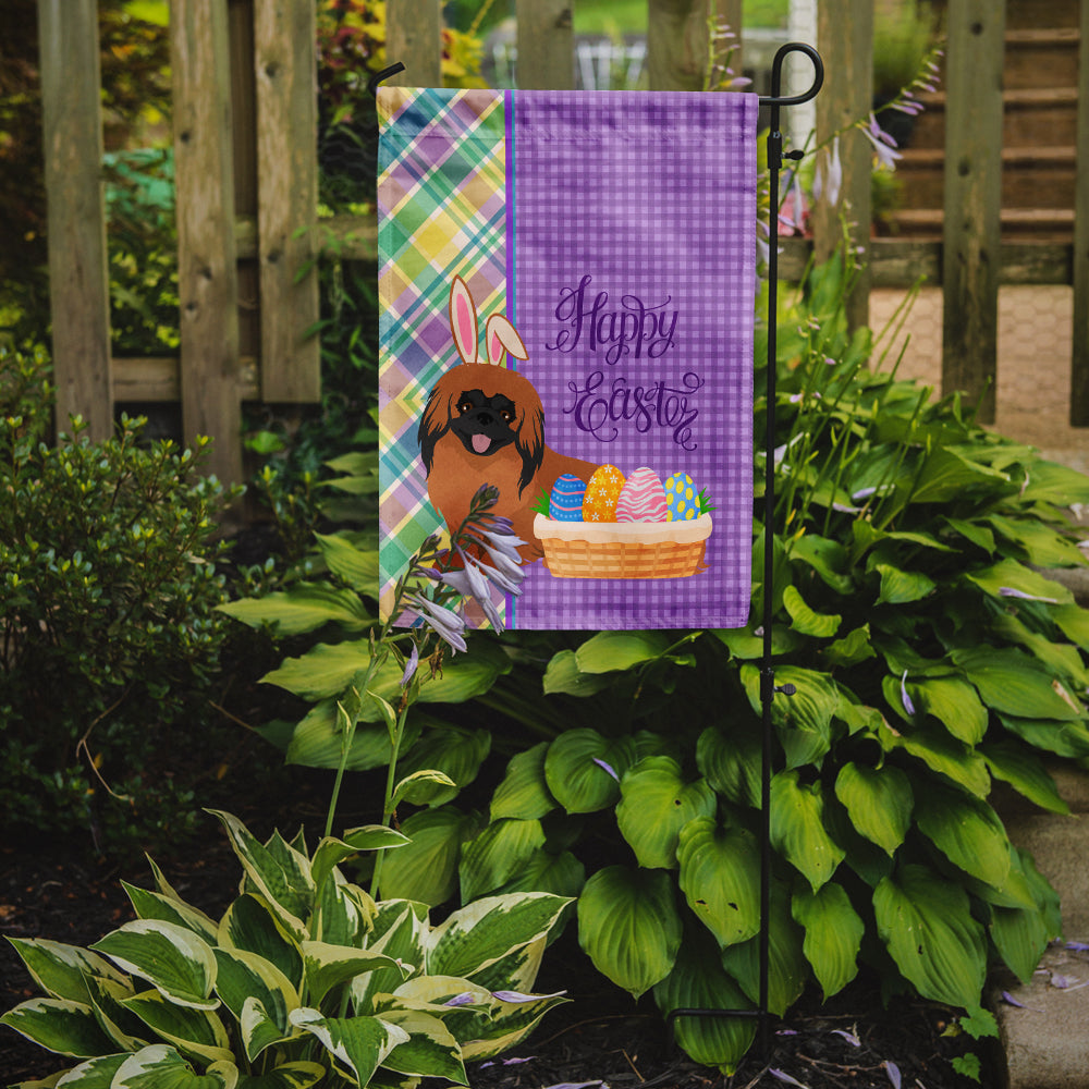 Red Pekingese Easter Flag Garden Size  the-store.com.