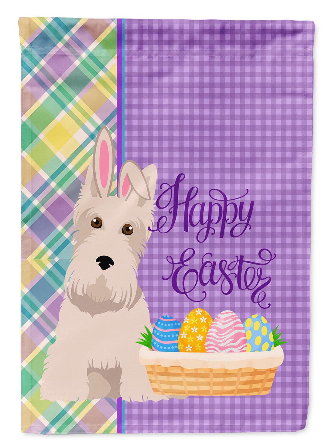 Wheaten Scottish Terrier Easter Flag Garden Size  the-store.com.